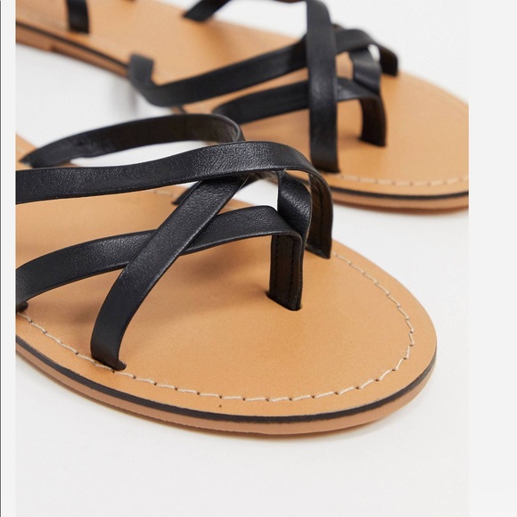 Leather knee high sandals - Picture 2 of 3